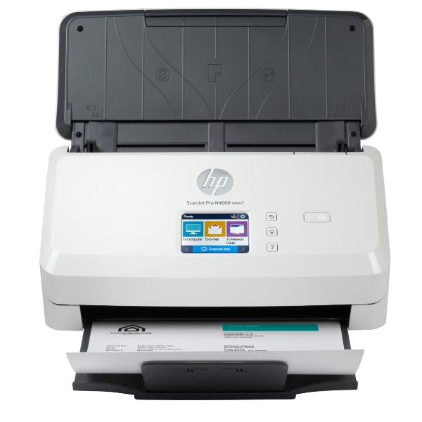 hp 6fw08a#b19 scanner sheet-fed hp scanjet pro n4000 snw1