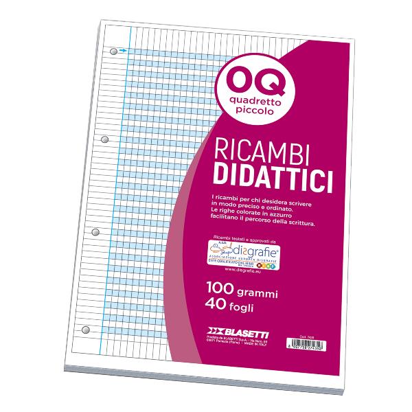 RICAMBI DIDATTICI A4 0Q 40FF 100GR