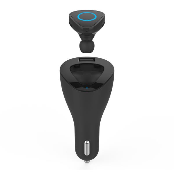BLUETOOTH HEADSET+CAR CHARGER BLACK
