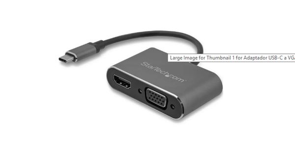 ADATTATORE USB-C A VGA + HDMI