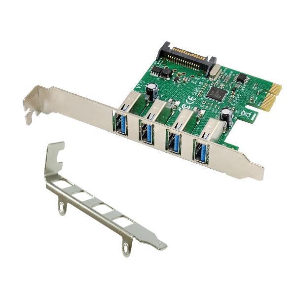 SCHEDA PCI EXPRESS 4-PORTE USB 3.0