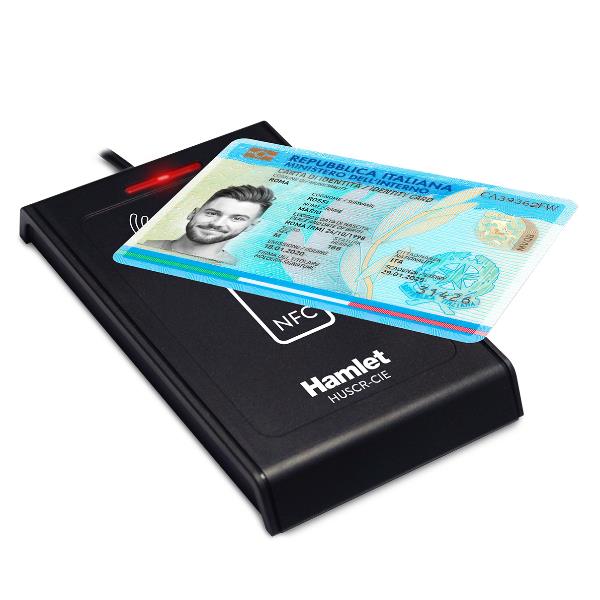 Lettore Contactless NFC per Carta Identità CIE 3.0, Tessera Sanitaria, CNS