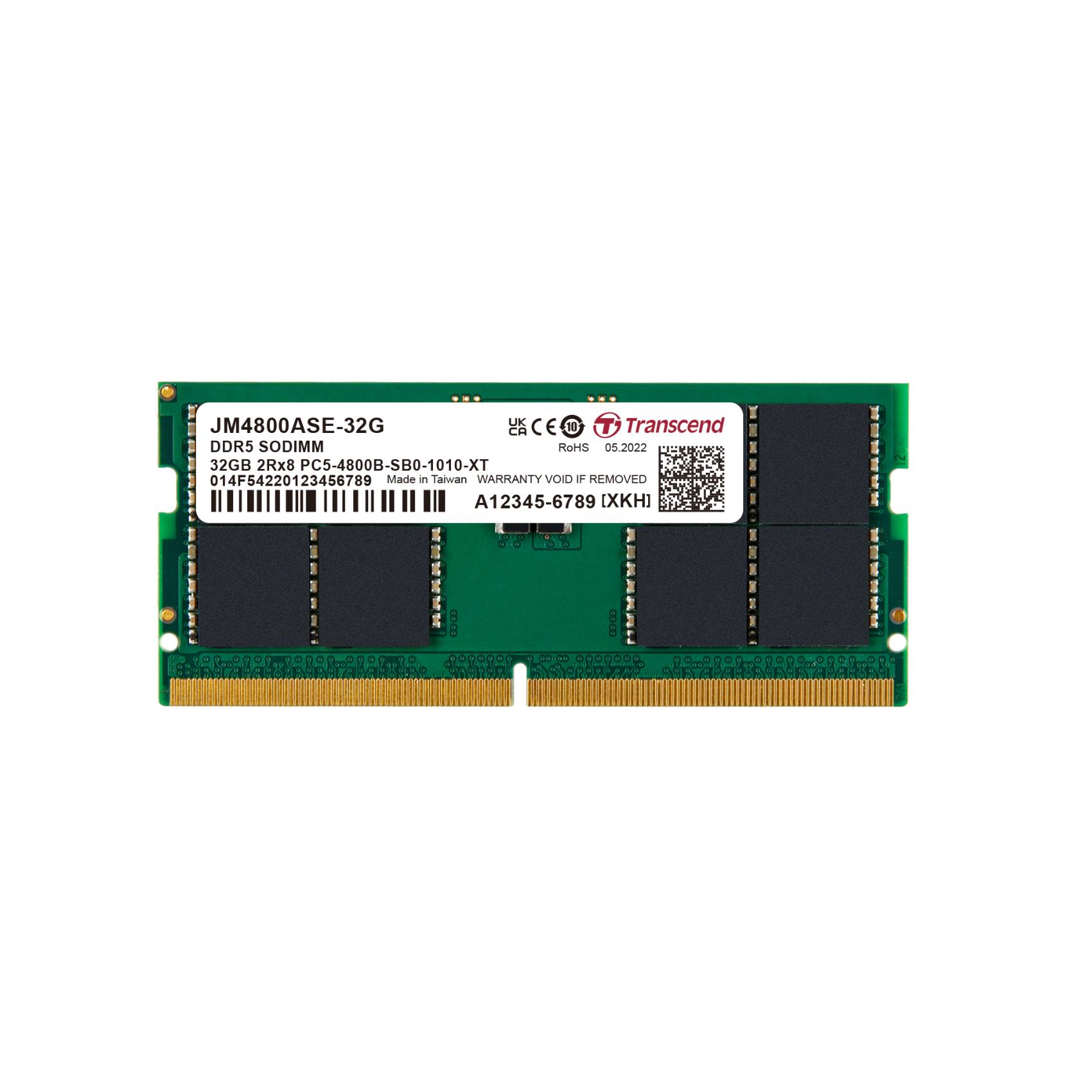 32GB JM DDR5 4800 SO-DIMM 2RX8 2GX8