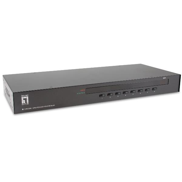 LEVELONE KVM-3208 - KVM 8-PORT PS/2-USB VGA con OSD, Rack