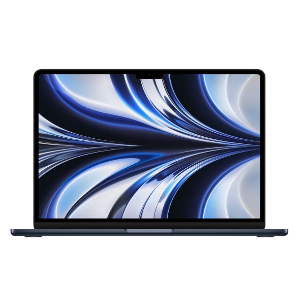 Apple MLY33T/A 13-inch MacBook Air: Apple M2 chip with 8-core CPU and 8-core GPU, 256GB - Midnight