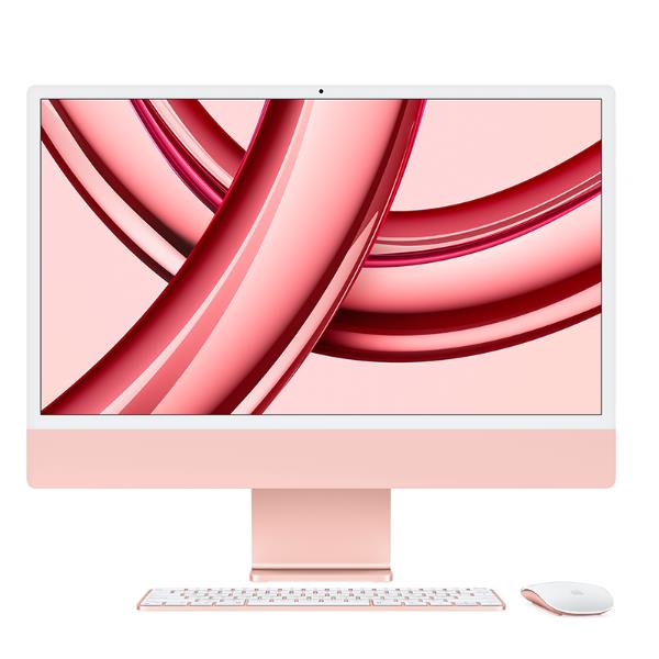 iMac 24" con display Retina 4,5K: Chip Apple M3 con CPU 8-core e GPU 10-core, 512GB SSD - Rosa