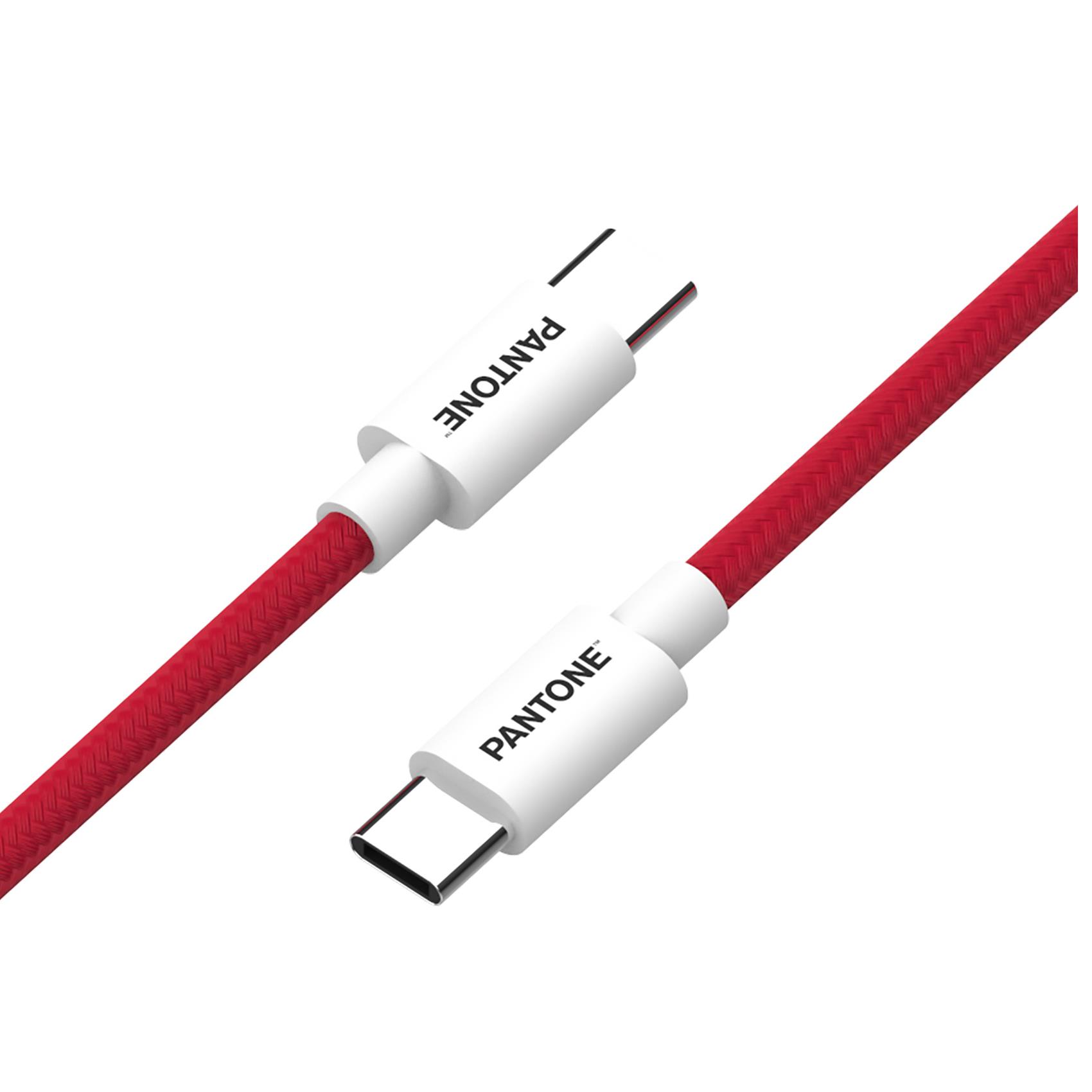 PANTONE USBC TO USBC CABLE RED