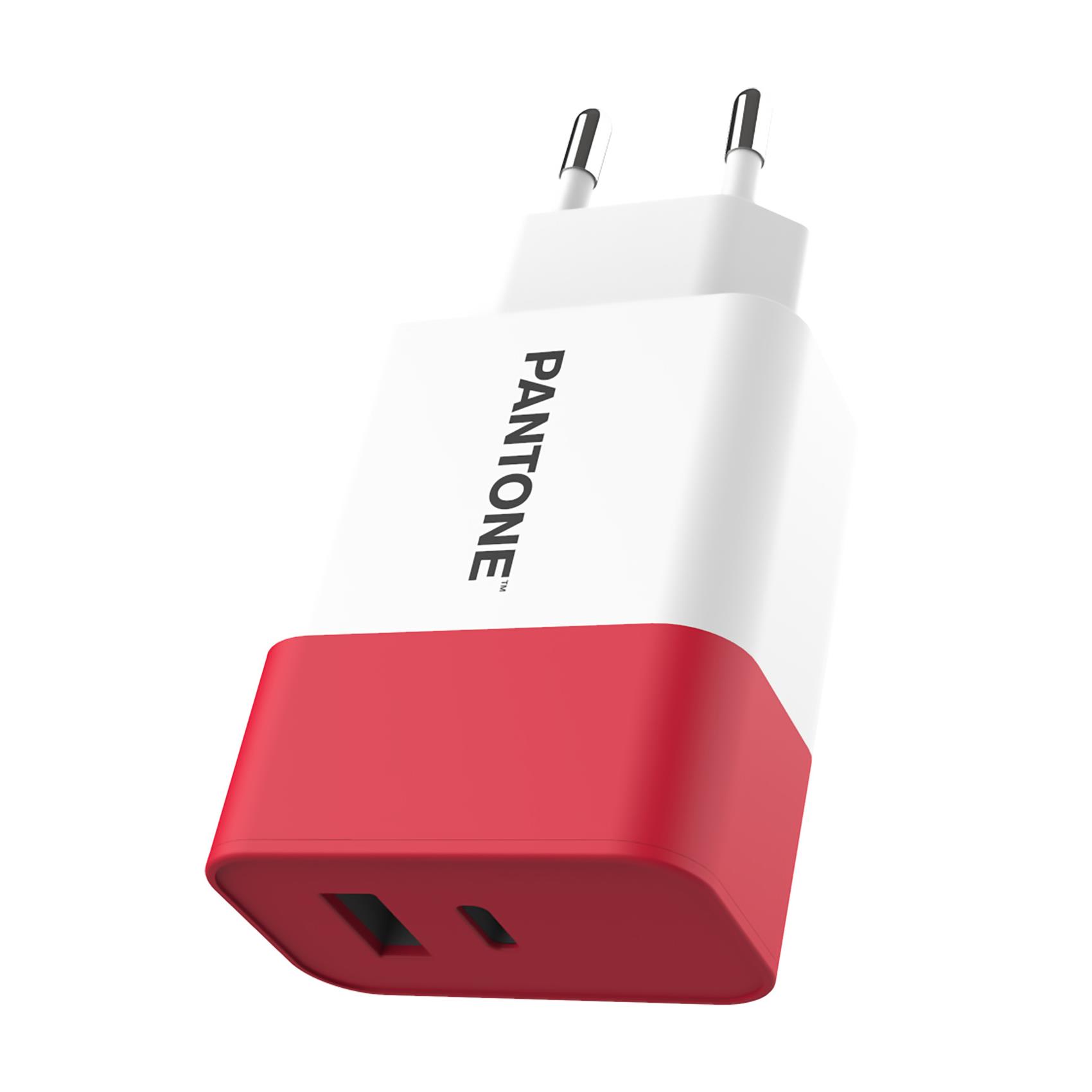 PANTONE TRAVEL CHARGER 20W RED