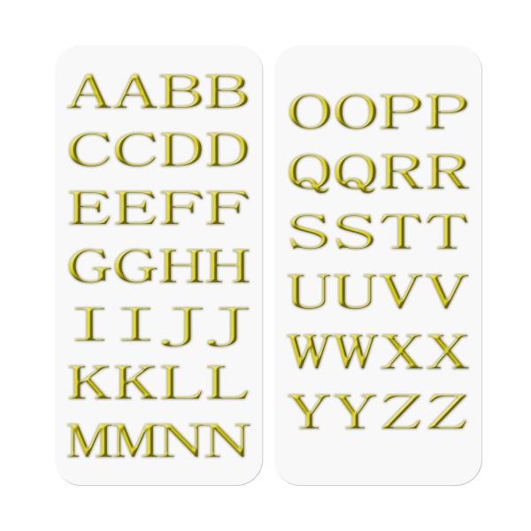 3D STICKERS LETTERS GOLD