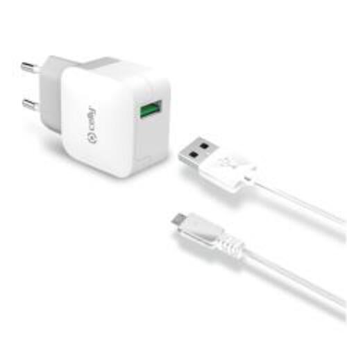 TCUSBMICRO - Wall Charger USB-A + USB-A to Micro Usb Cable 12W [TURBO]