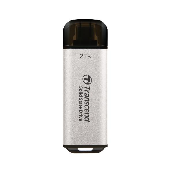 Transcend 2TB EXTSSD USB10GBPS TYPE C SILVER 0760557863885
