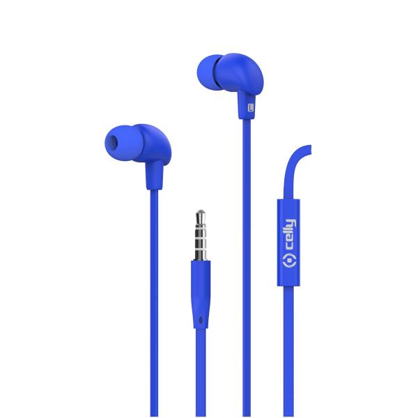 STEREO EAR 3.5MM ROUND CABLE BLUE