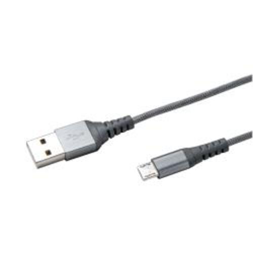 USB-A TO MICROUSB 12W CABLE SILVER