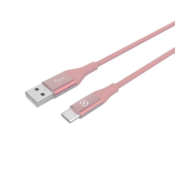 USB-A TO USB-C 15W CABLE PINK