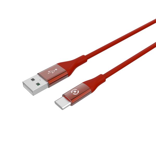 USB-A TO USB-C 15W CABLE RED