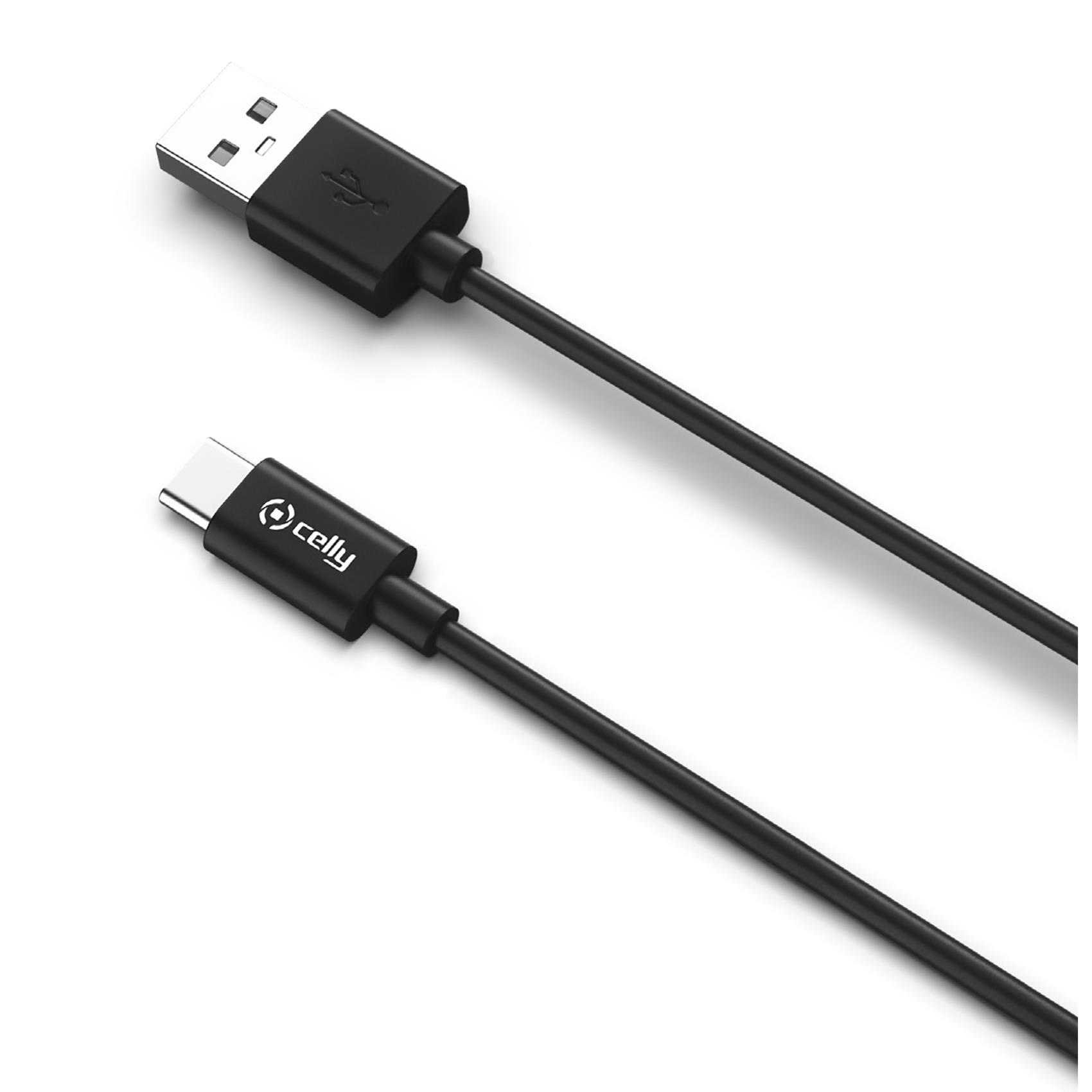 USB-A TO USB-C 15W CABLE BLACK