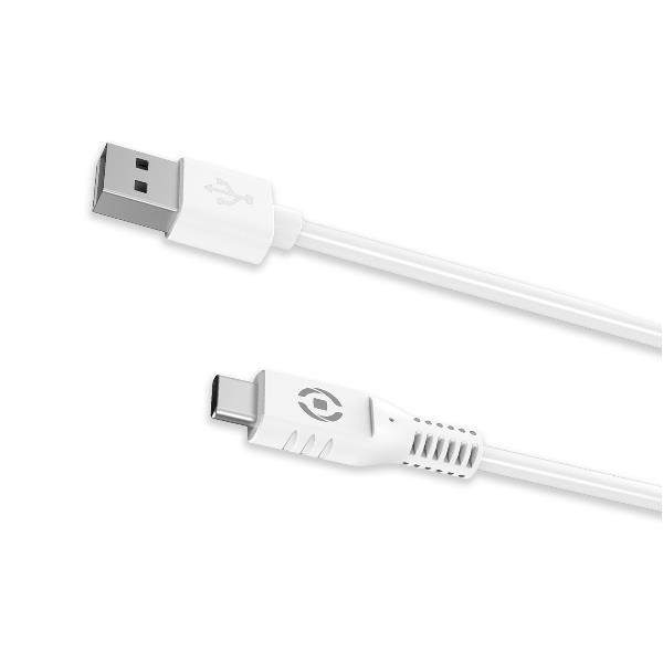 USB-A TO USB-C 15W CABLE WHITE