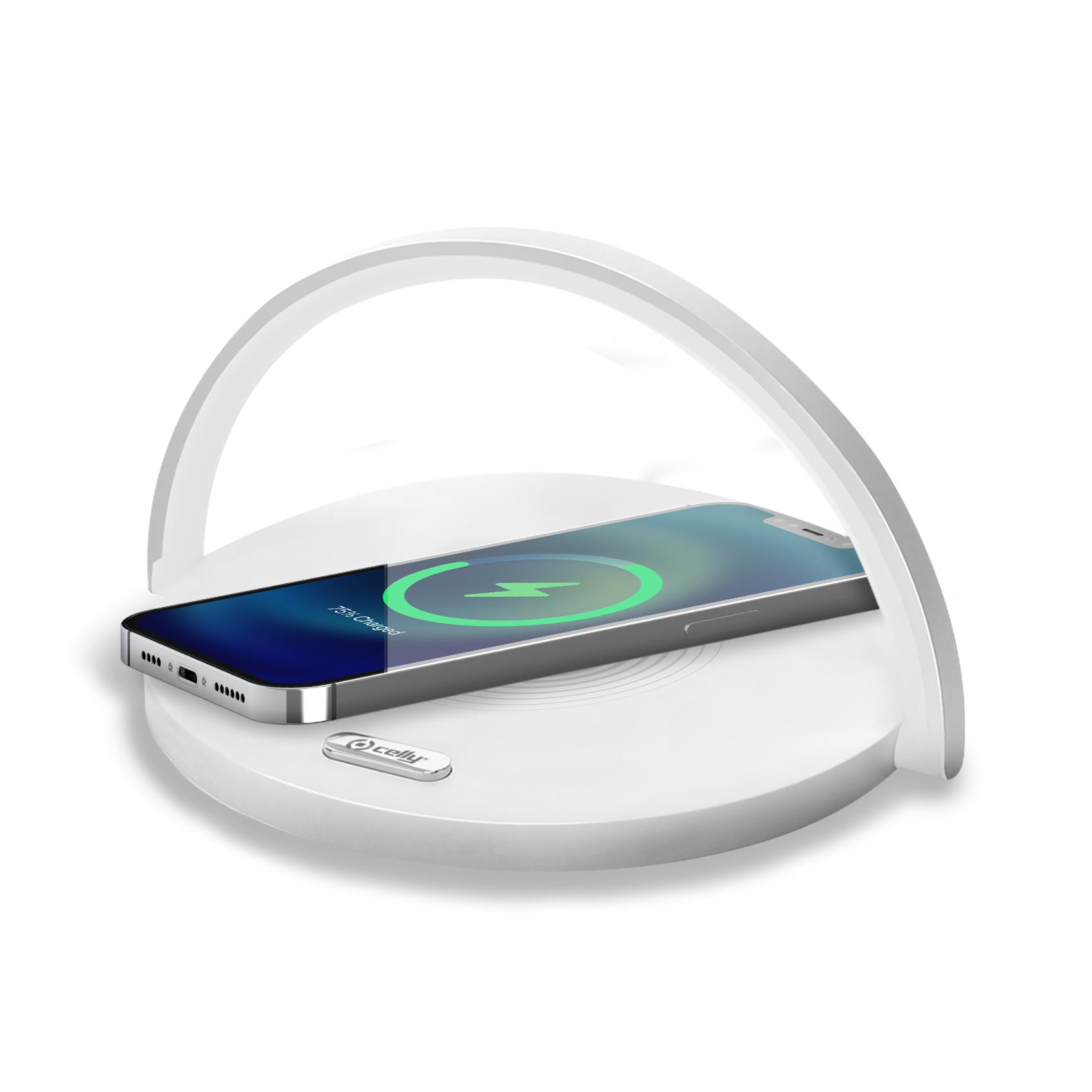 WIRELESS CHARGER LAMP CIRCLE 15W WH