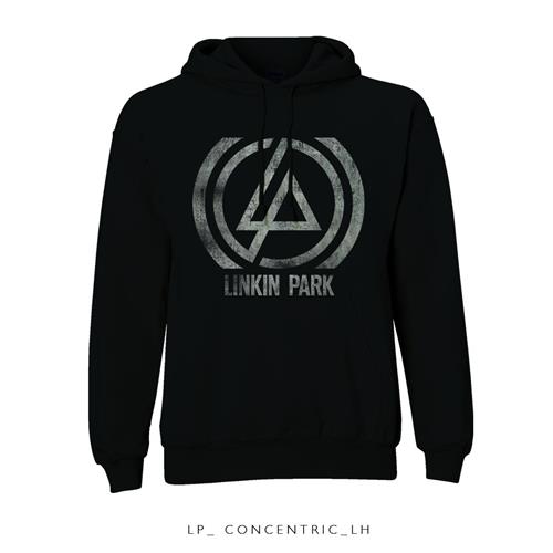 Abbigliamento Linkin Park: Concentric (Felpa Con Cappuccio Unisex Tg. L) NUOVO SIGILLATO SUBITO DISPONIBILE