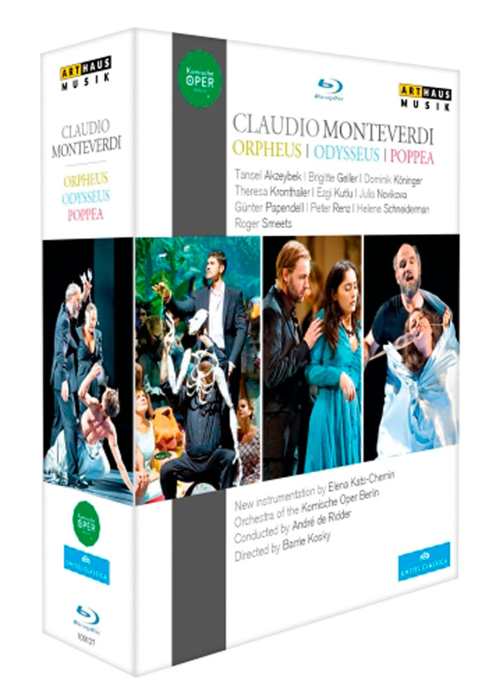 Music Blu-Ray Claudio Monteverdi - Orpheus, Odysseus, Poppea (3 Blu-Ray) NUOVO SIGILLATO, EDIZIONE DEL 30/09/2015 SUBITO DISPONIBILE