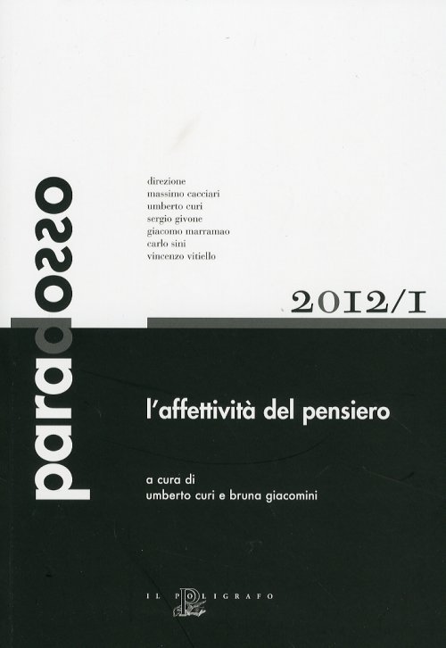 Libri Affettivita Del Pensiero (L') NUOVO SIGILLATO, EDIZIONE DEL 01/01/2012 SUBITO DISPONIBILE