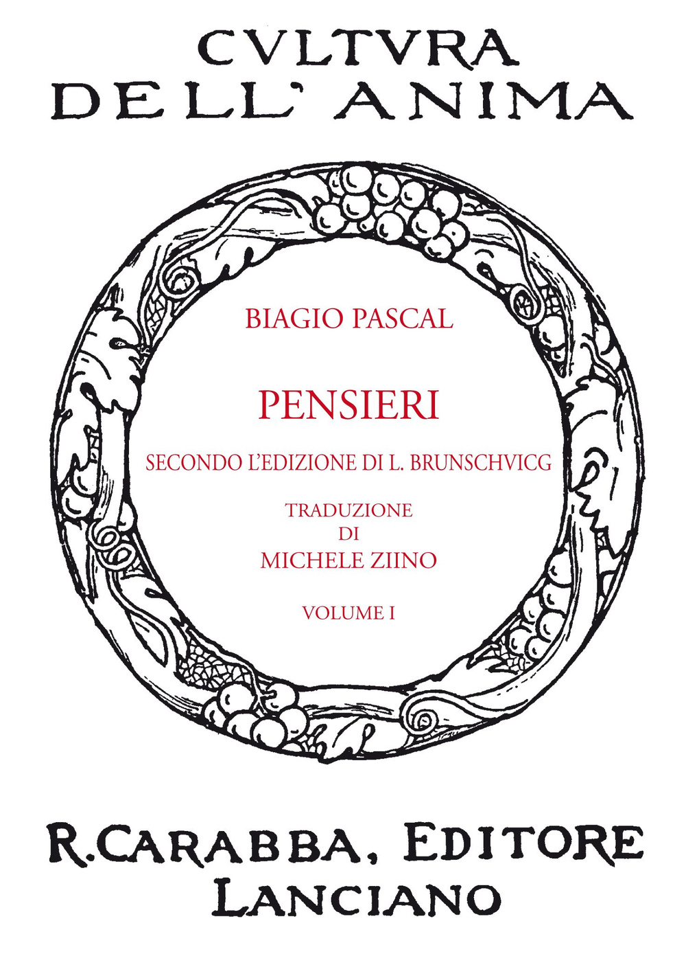 Libri Pascal Blaise - Pensieri Vol 01 NUOVO SIGILLATO, EDIZIONE DEL 01/01/2014 SUBITO DISPONIBILE