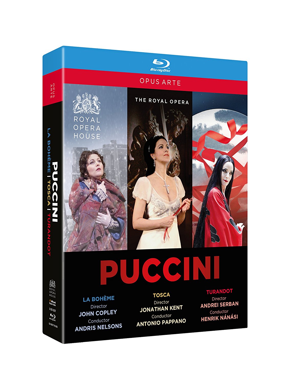 Music Blu-Ray Giacomo Puccini - Box Set: Boheme, Tosca, Turandot (3 Blu-Ray) NUOVO SIGILLATO, EDIZIONE DEL 10/09/2015 SUBITO DISPONIBILE