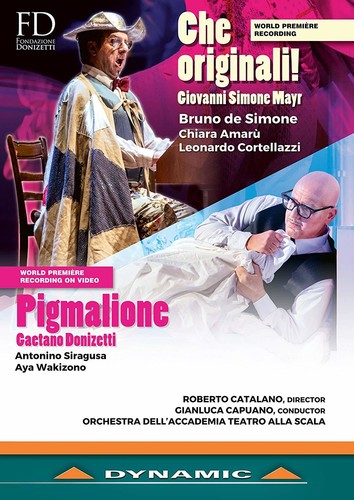 Music Dvd Johann Simon Mayr / Gaetano Donizetti - Che Originali! / Pigmalione (2 Dvd) NUOVO SIGILLATO, EDIZIONE DEL 31/05/2018 SUBITO DISPONIBILE