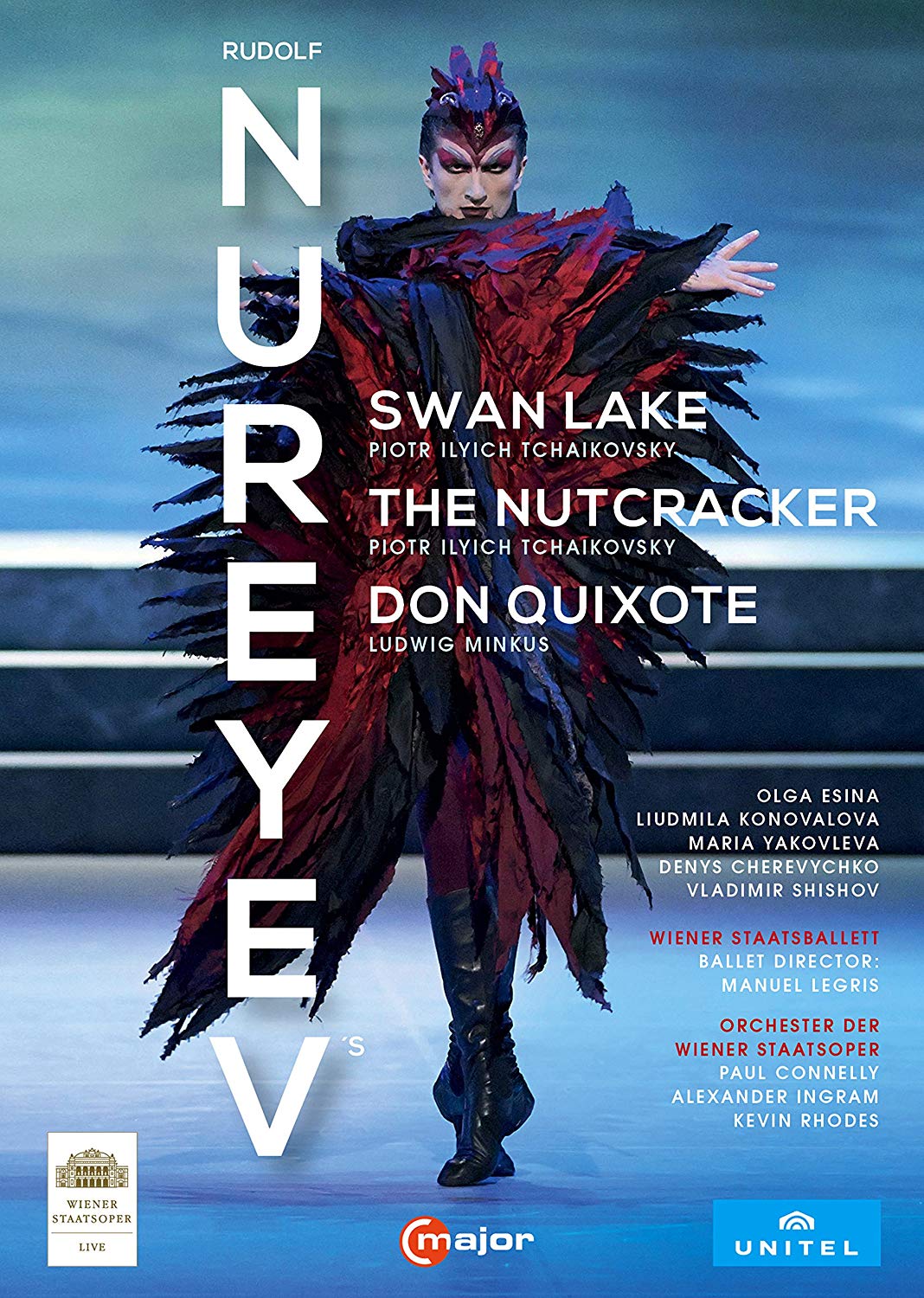 Music Dvd Rudolf Nureyev Box - Swan Lake, The Nutcracker, Don Quixote (3 Dvd) NUOVO SIGILLATO, EDIZIONE DEL 05/07/2018 SUBITO DISPONIBILE