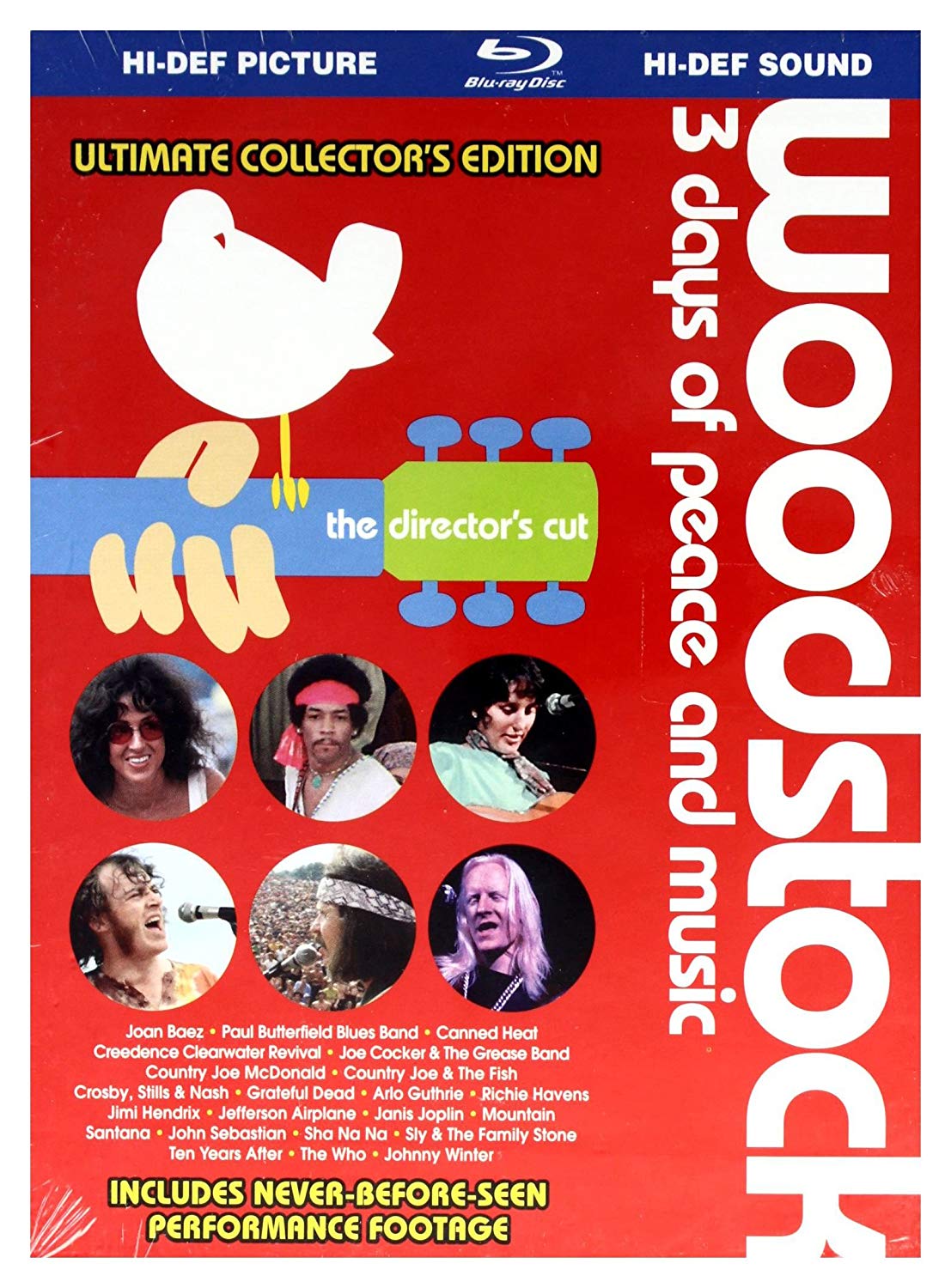Music Blu-Ray Woodstock: 3 days Of Peace And Music / Various (Blu-Ray+Dvd) NUOVO SIGILLATO SUBITO DISPONIBILE