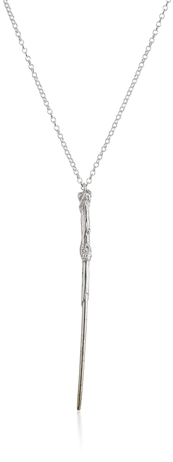 Merchandising Harry Potter: The Carat Shop - Sterling Silver Wand Harry (Necklace & Gift Boxed / Collana & Confezione Regalo) NUOVO SIGILLATO SUBITO DISPONIBILE