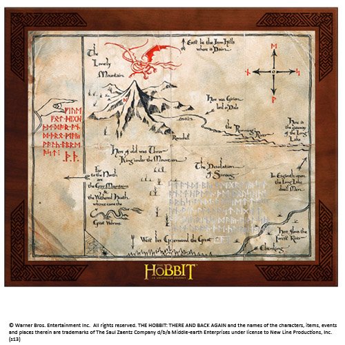 Merchandising Lord Of The Rings (The): Noble Collection - Map Of Thorin Oakenshield NUOVO SIGILLATO, EDIZIONE DEL 30/09/2024 PROSSIMA USCITA DISPO ALLA DATA DI USCITA, SU PRENOTAZIONE