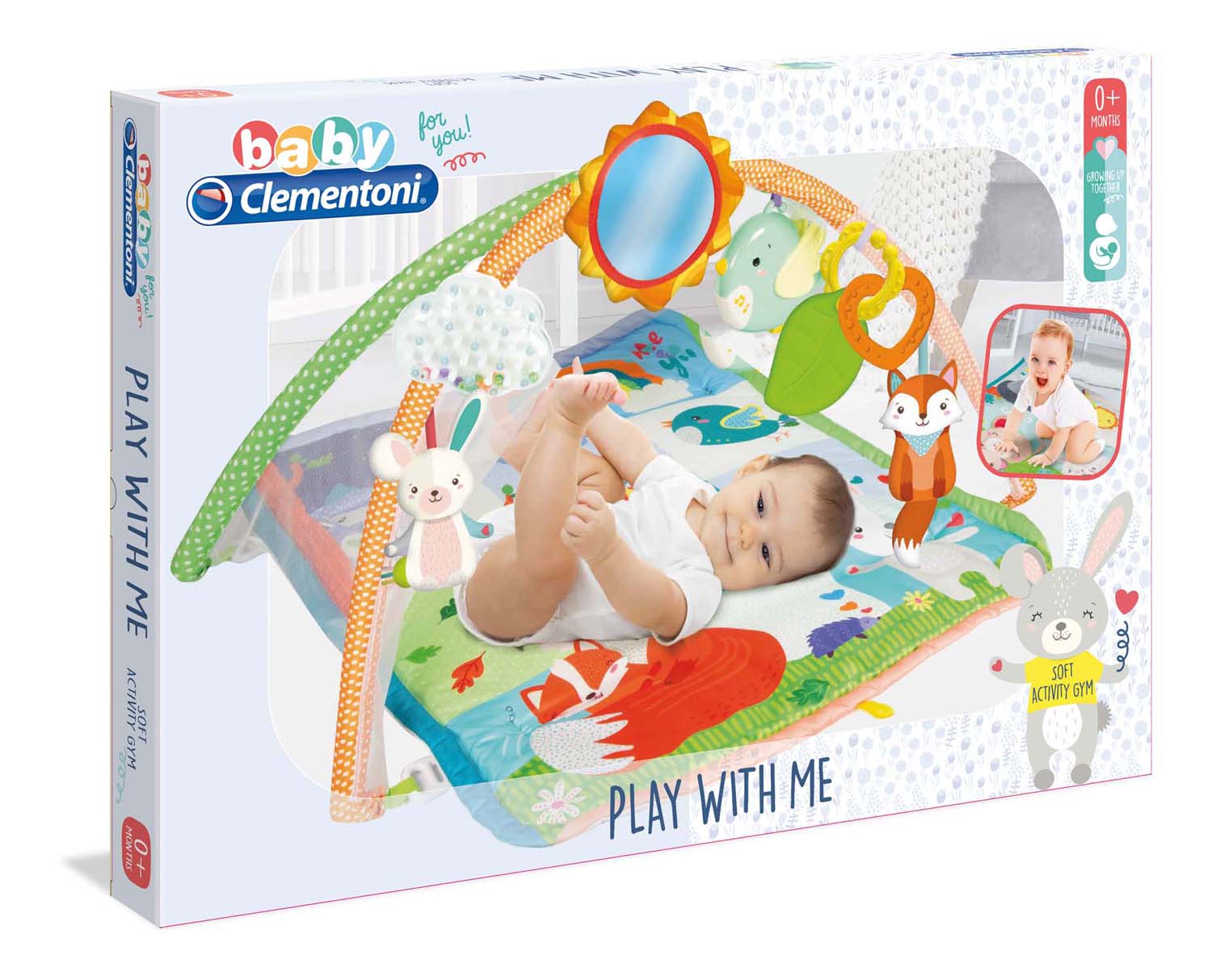 Merchandising Clementoni: Baby - Play With Me Soft Activity Gym NUOVO SIGILLATO, EDIZIONE DEL 22/05/2019 SUBITO DISPONIBILE