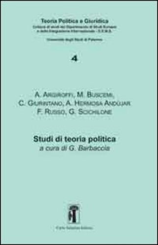 Libri Studi Di Teoria Politica NUOVO SIGILLATO, EDIZIONE DEL 31/10/2012 SUBITO DISPONIBILE