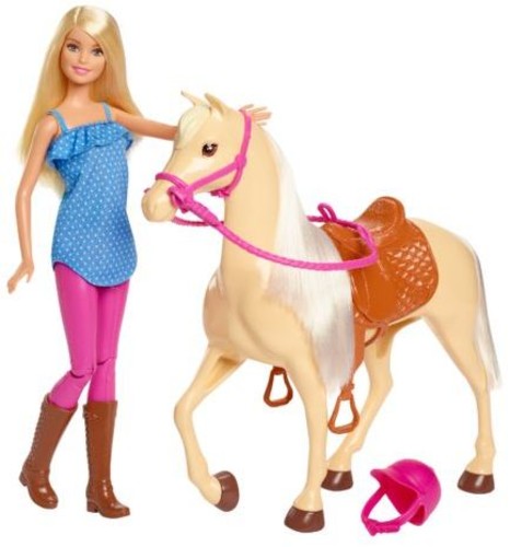 Merchandising Barbie: Mattel - Barbie + Cavallo Basic Bionda NUOVO SIGILLATO, EDIZIONE DEL 30/04/2019 SUBITO DISPONIBILE