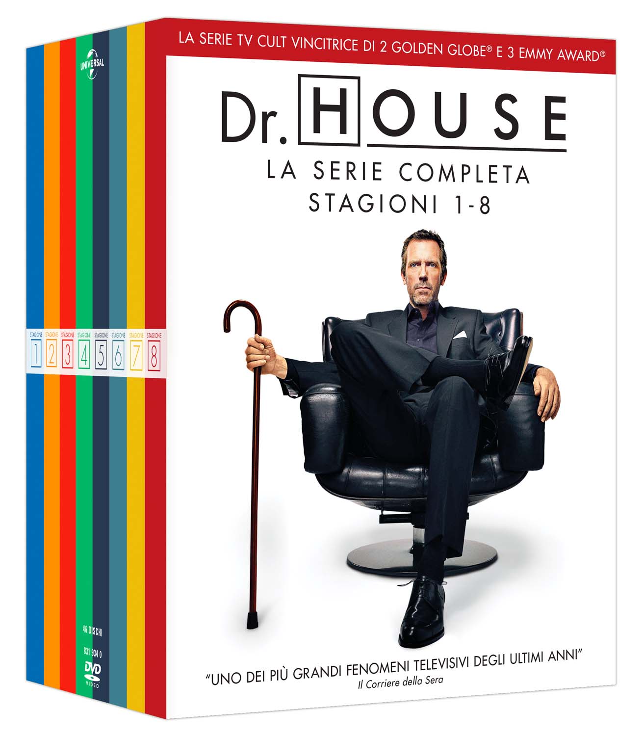 Dvd Dr. House - La Serie Completa (46 Dvd) NUOVO SIGILLATO, EDIZIONE DEL 28/08/2019 SUBITO DISPONIBILE