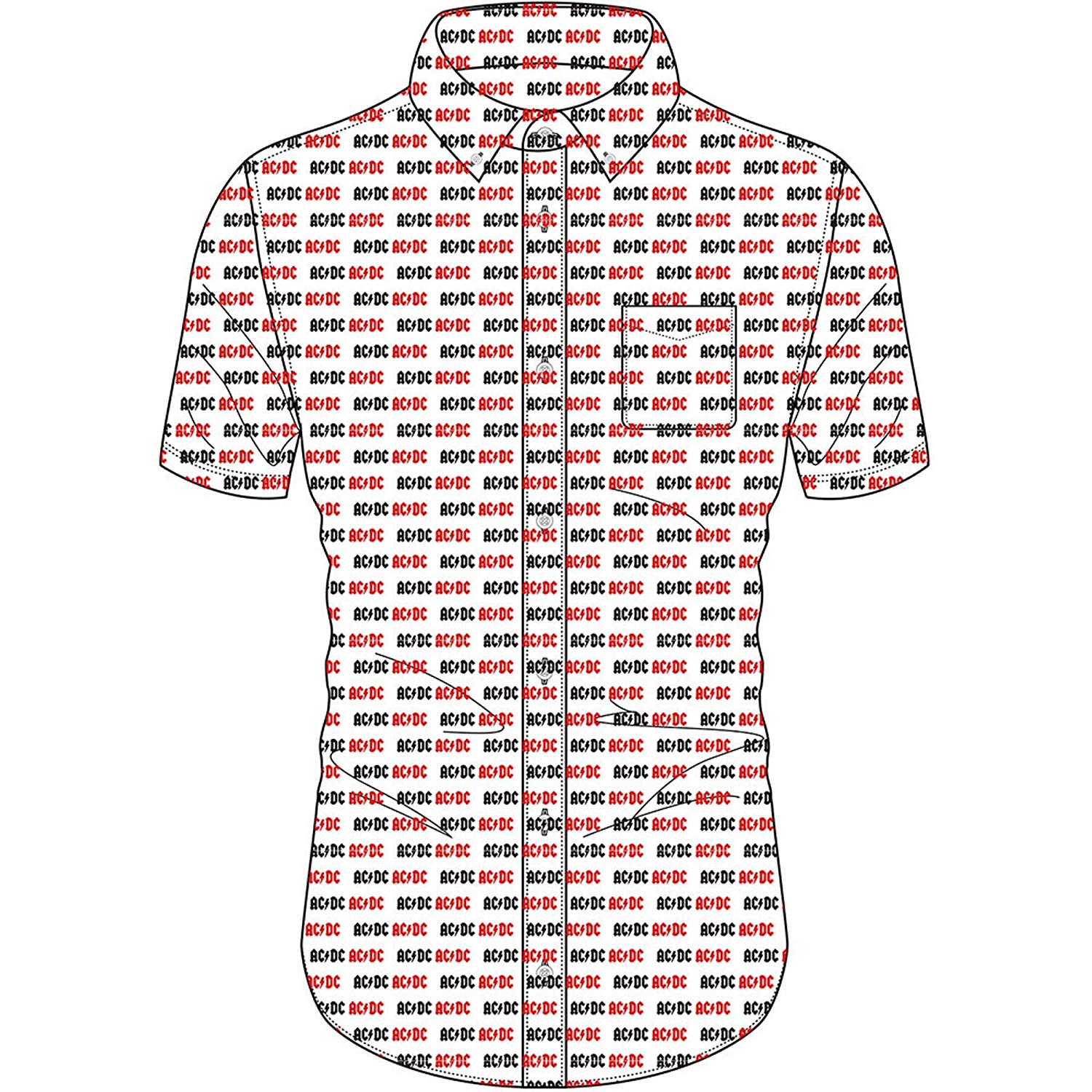 Abbigliamento Ac/Dc: Logo (T-Shirt Unisex Tg. S) NUOVO SIGILLATO SUBITO DISPONIBILE