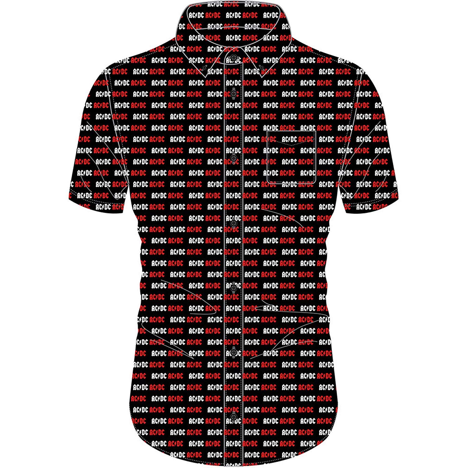 Abbigliamento Ac/Dc: Logo Black (T-Shirt Unisex Tg. S) NUOVO SIGILLATO SUBITO DISPONIBILE