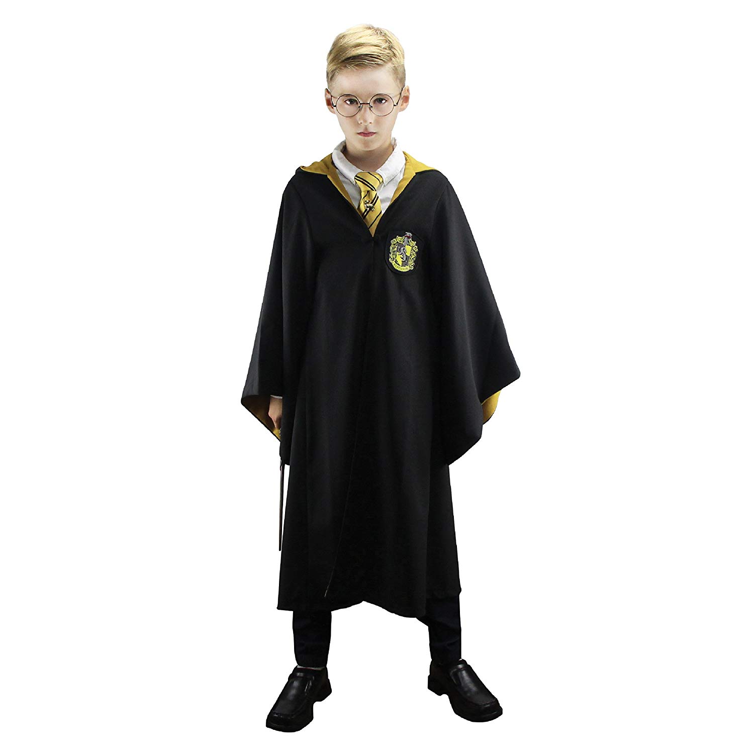 Abbigliamento Harry Potter: Hufflepuff Robe Robe Toga Tg. XS NUOVO SIGILLATO EDIZIONE DEL SUBITO DISPONIBILE unisex