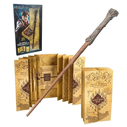 Merchandising Harry Potter: Noble Collection - Wand And Marauders Map (Blister) NUOVO SIGILLATO, EDIZIONE DEL 16/11/2020 SUBITO DISPONIBILE