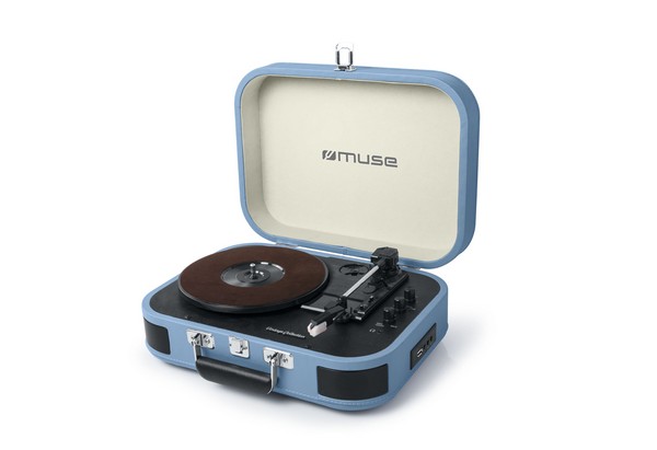 Audio & Hi-Fi Muse MT-201BTB: Giradischi Valigetta Con Funzione Encoding, Bluetooth+USB Blue NUOVO SIGILLATO SUBITO DISPONIBILE