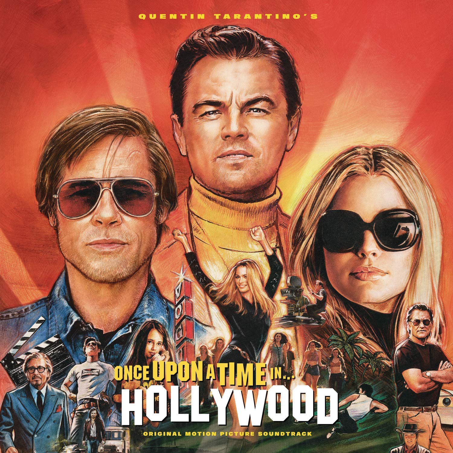 Vinile Quentin TarantinoS Once Upon A Time In Hollywood Gatefold Translucent NUOVO SIGILLATO EDIZIONE DEL SUBITO DISPONIBILE arancione