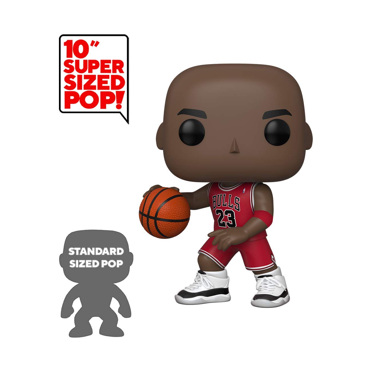 Pop NBA: Bulls - 10 Michael Jordan - Red Jersey - Figura in Vinile da Collezione - Idea Regalo - Merchandising Ufficiale - Giocattoli per Bambini e Adulti - Sports Fans