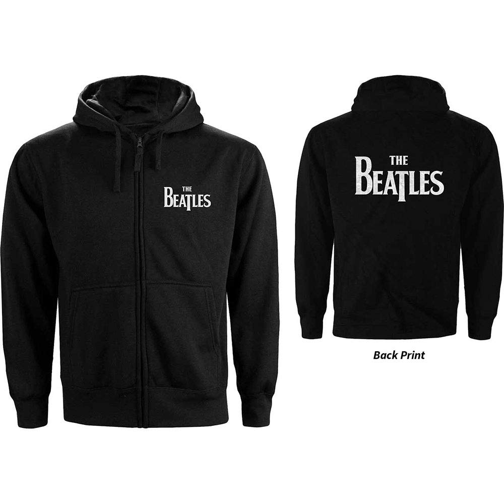 Abbigliamento Beatles (The): Drop T Logo (Back Print) (Felpa Con Cappuccio Donna Tg. XS) NUOVO SIGILLATO SUBITO DISPONIBILE
