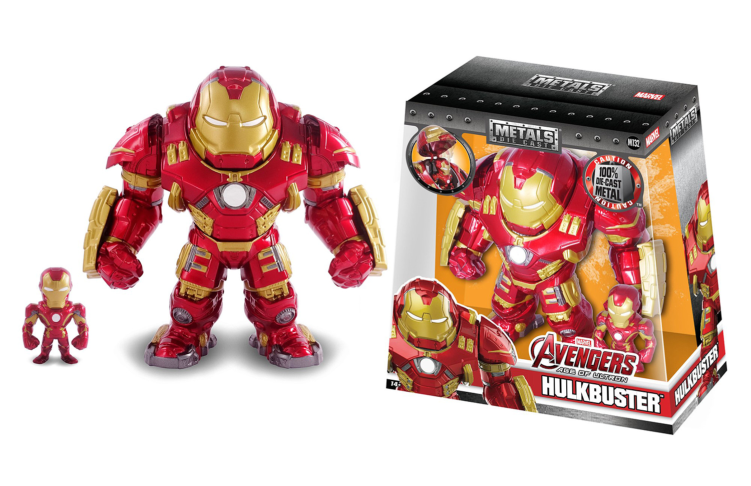 Merchandising Marvel: Jada Toys - Doppio Personaggio Iron Man Con Armatura Hulkbuster 10 Cm + Iron Man 5 Cm NUOVO SIGILLATO, EDIZIONE DEL 31/01/2020 SUBITO DISPONIBILE