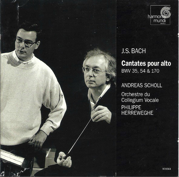 Audio Cd Scholl Andreas - Bach: Cantatas For Alto (Bwv 170 54 35) /Scholl Collegium Vocale Herreweghe NUOVO SIGILLATO, EDIZIONE DEL 27/03/1998 SUBITO DISPONIBILE