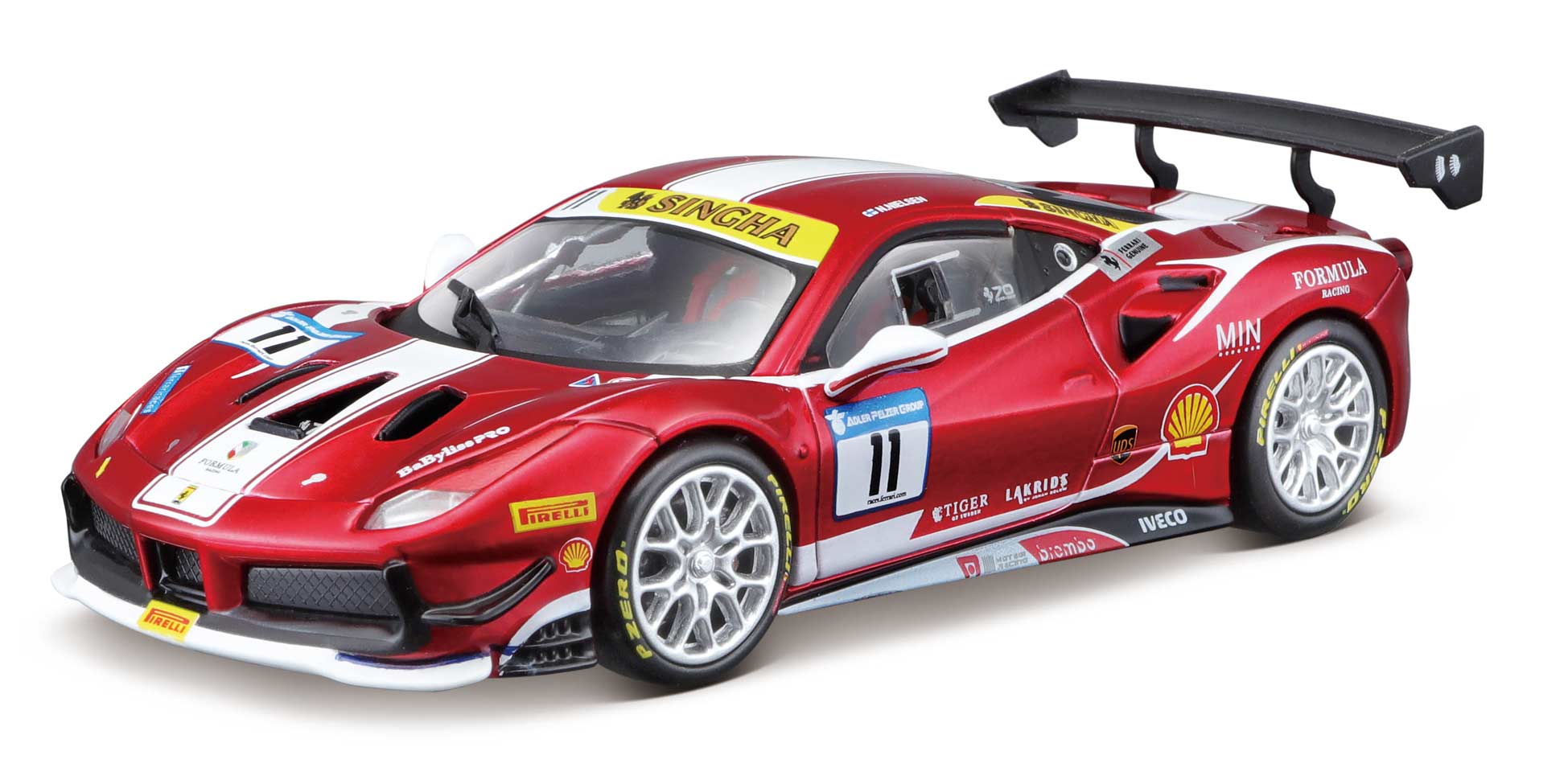 Merchandising Bburago: Ferrari - Racing 1:24 - 488 Challenge (Formula Racing 2017) Red NUOVO SIGILLATO, EDIZIONE DEL 31/08/2020 SUBITO DISPONIBILE