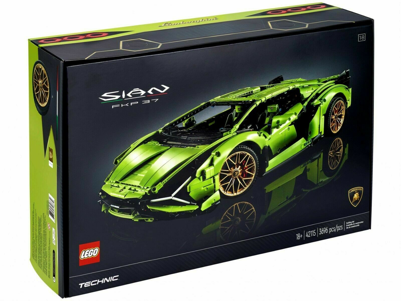 Merchandising Lego: 42115 - Technic - Lamborghini Sian FKP 37 NUOVO SIGILLATO, EDIZIONE DEL 01/08/2020 SUBITO DISPONIBILE