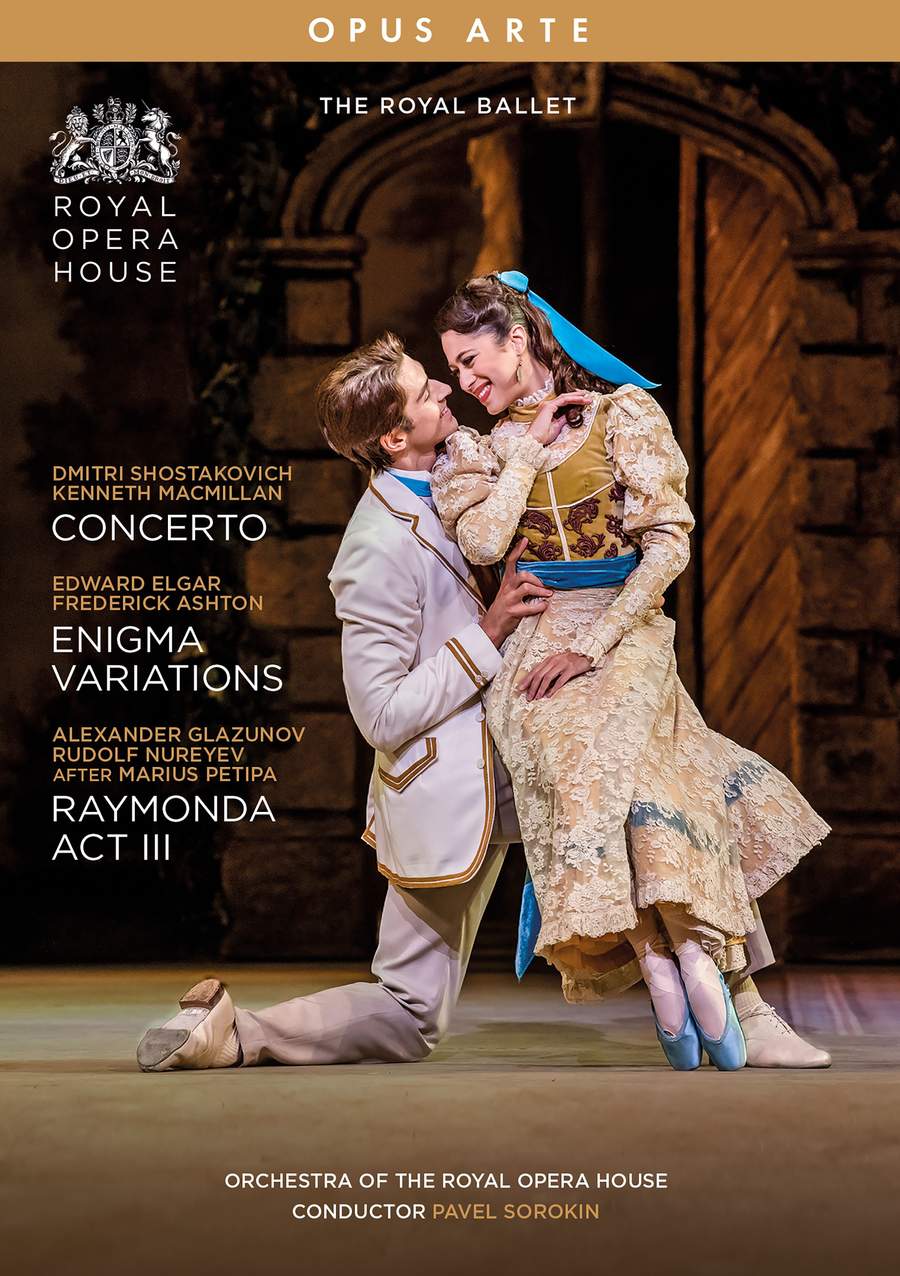Music Dvd Royal Ballet (The): Concerto, Enigma Variations, Raymonda Act III NUOVO SIGILLATO, EDIZIONE DEL 18/06/2020 SUBITO DISPONIBILE