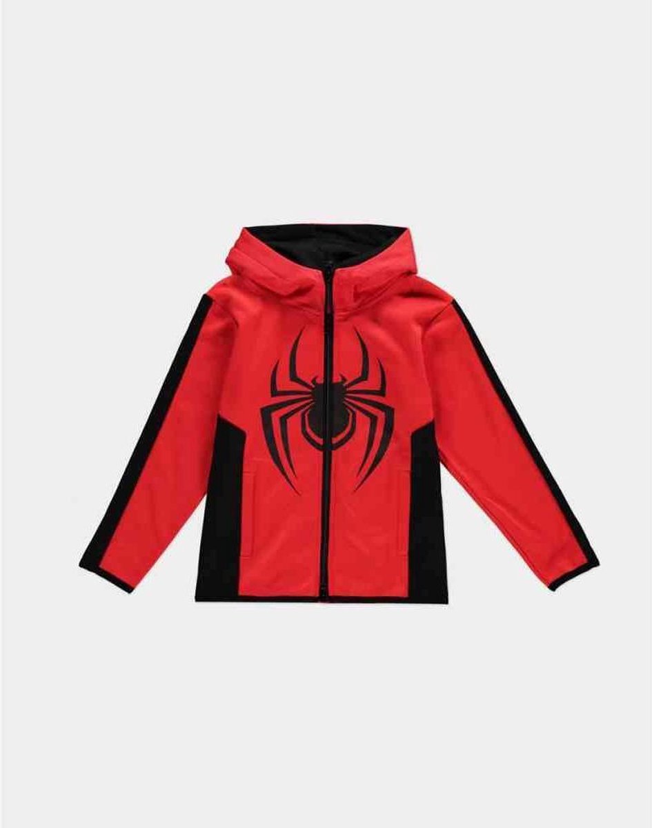 Abbigliamento Marvel: Spider-Man - Miles Morales - Spider Tec Red (Felpa Con Cappuccio Bambino Tg. 122/128) NUOVO SIGILLATO, EDIZIONE DEL 10/07/2020 SUBITO DISPONIBILE